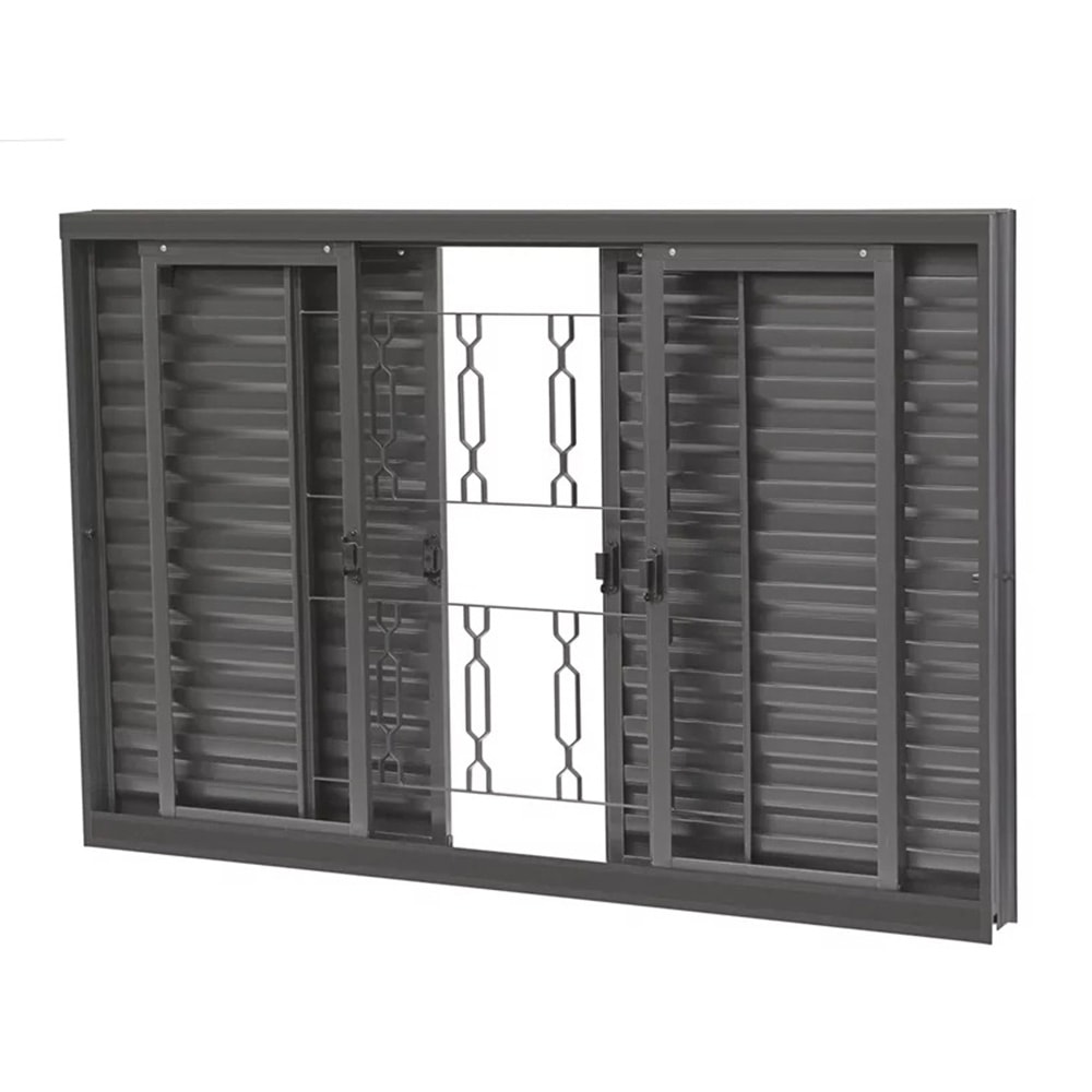 Janela Veneziana de Aço 100x150x12cm CRV Extra Grade Elo 6 Folhas - 992711