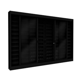 Janela Veneziana de Aço 100x150x12cm Lucasa Facilità 6 Folhas com Grade Quadrada e Fecho Embutido - P2790.0