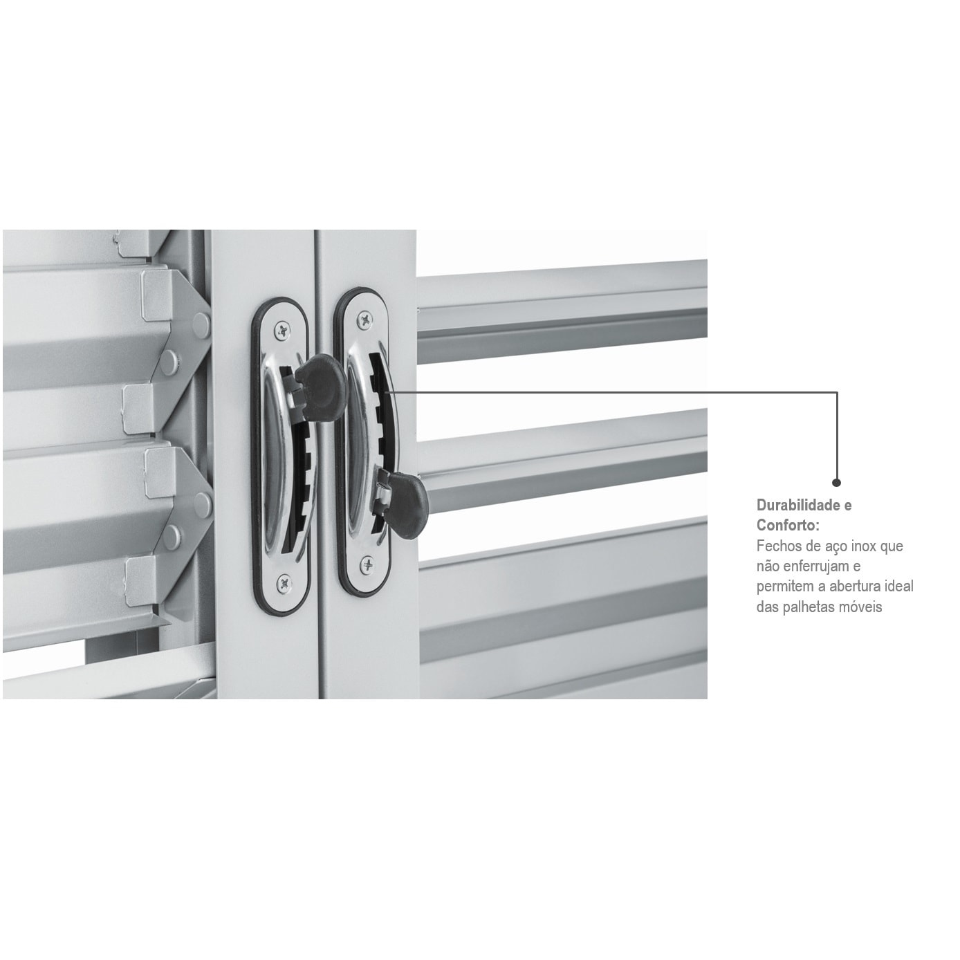 Janela Veneziana de Aço 100x200x16cm Sasazaki Prátika Multiflex Grade Elo 6 Folhas Branca - 21.12.102-9