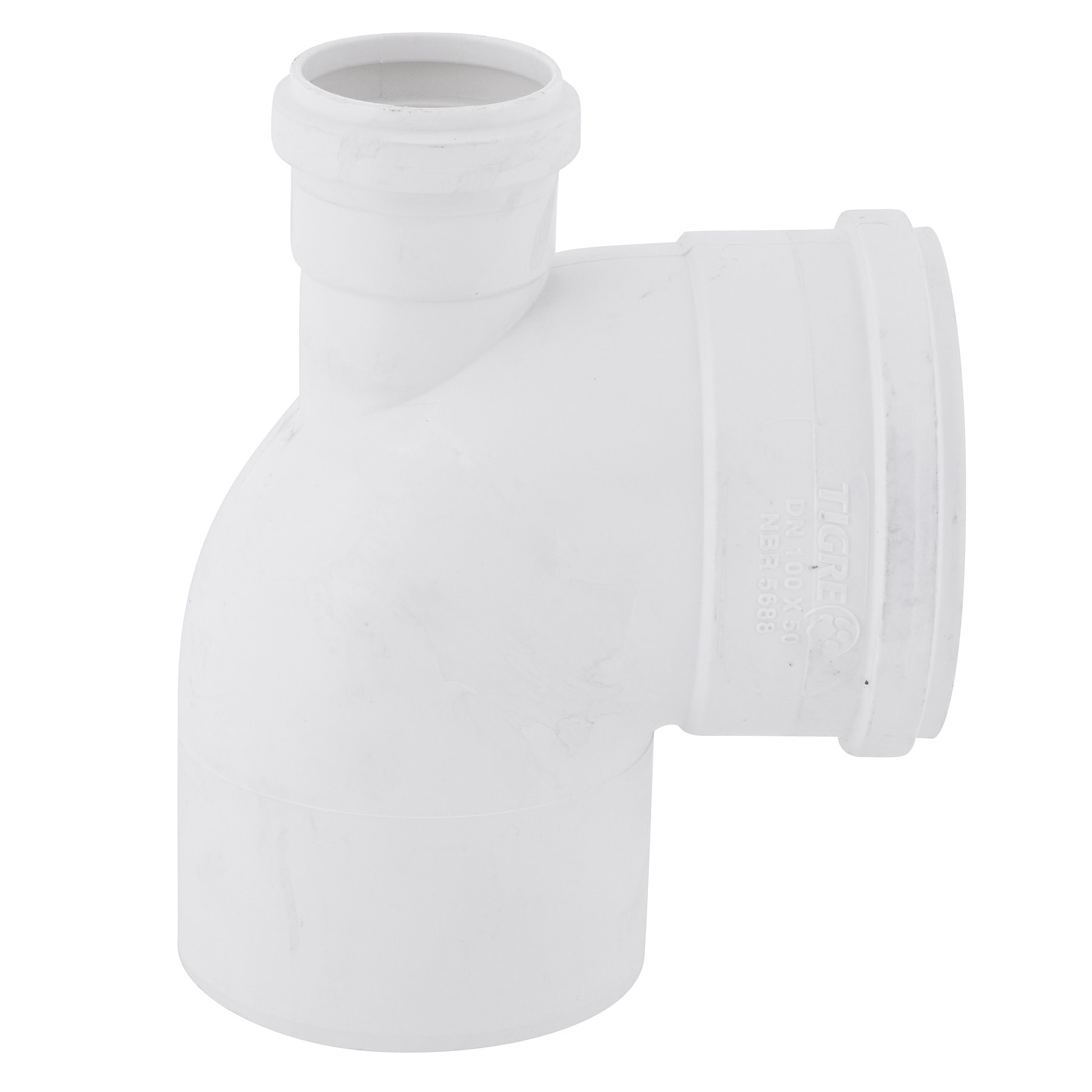 Joelho PVC 90º com Visita para Esgoto Tigre 100x50mm 4