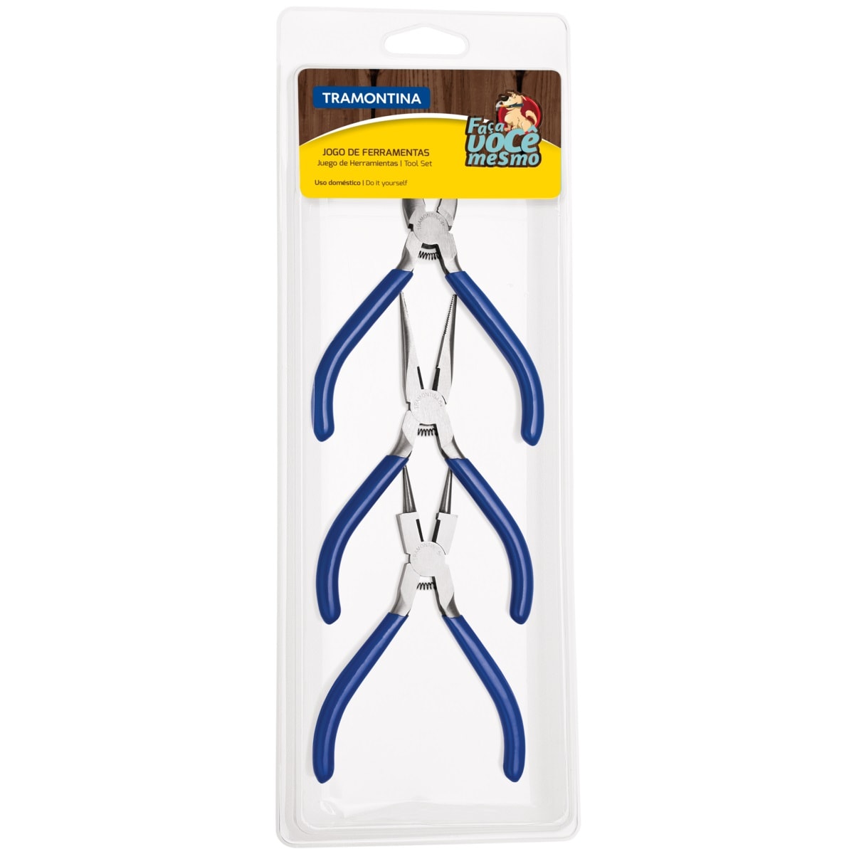Jogo de Alicates Tramontina para Bijuteria 3 Peças