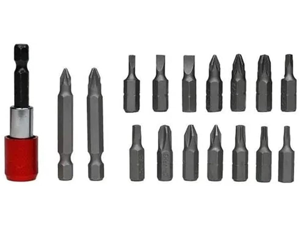 Jogo de Bits com Adpatador, CRV 18 Peças - 113839