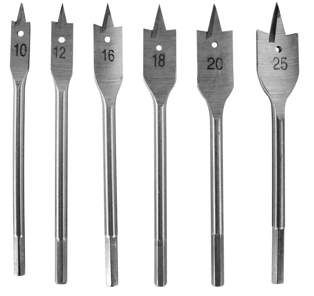 Jogo de Broca Chata Sparta para Madeira - 7040555