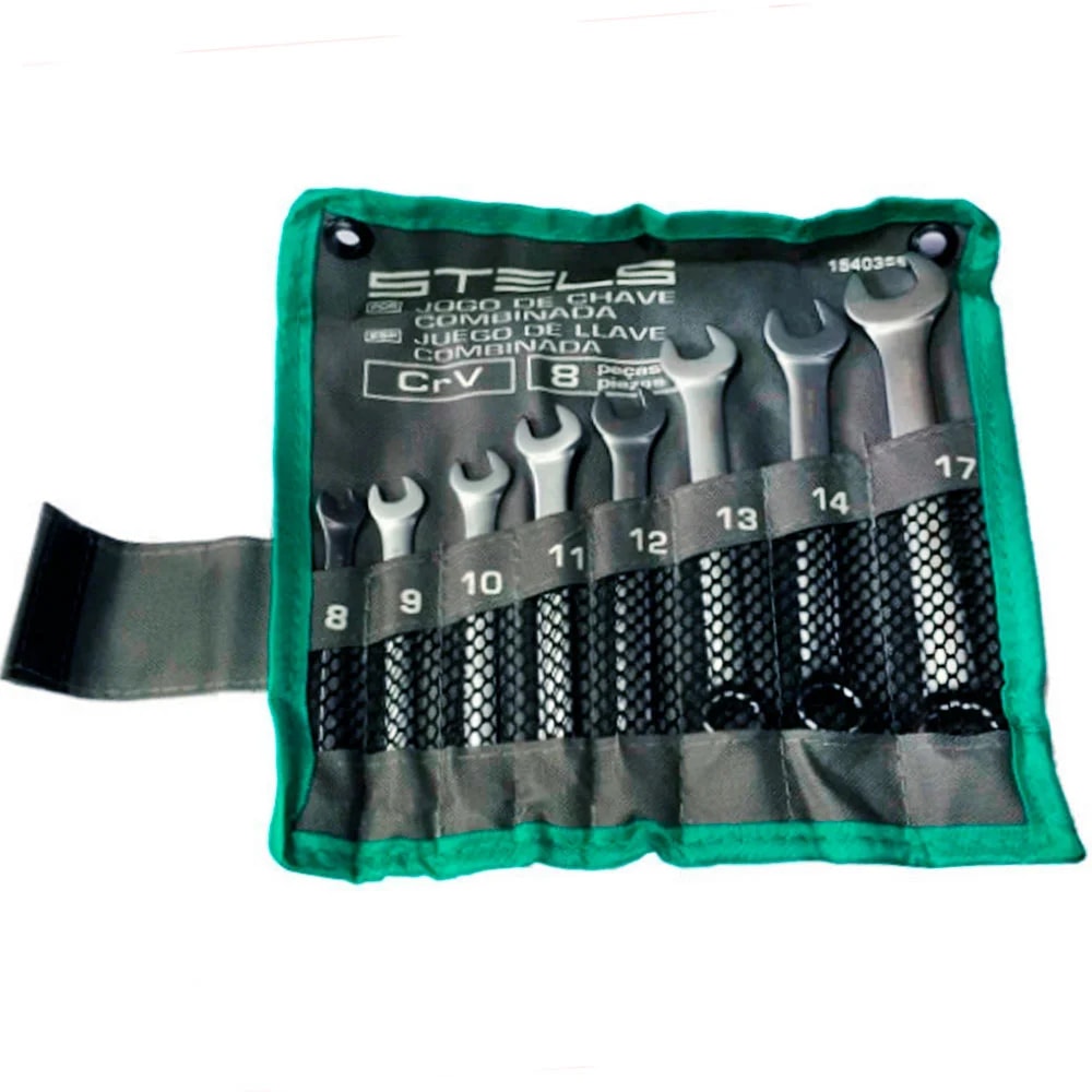 Jogo de Chaves Combinadas Stels 8 Peças - 1540355