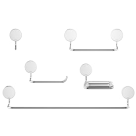 Kit Acessórios Para Banheiro Docol Dot 5 Peças Cromado - 90021542006