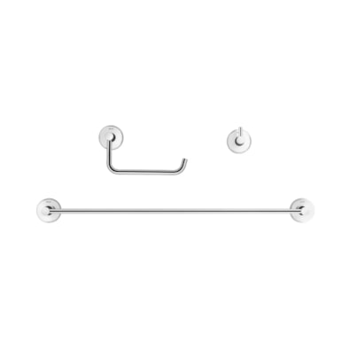 Kit Acessórios para Banheiro Docol Hope 3 Peças Cromado - 90021000006