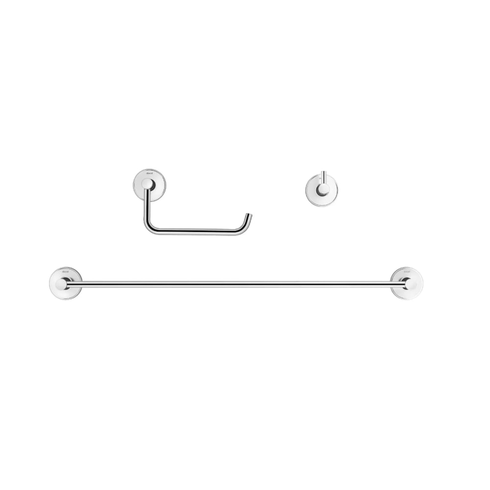 Kit Acessórios para Banheiro Docol Hope 3 Peças Cromado - 90021000006