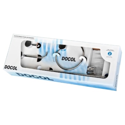 Kit Acessórios para Banheiro Docol Single 5 Peças Cromado - 00183106