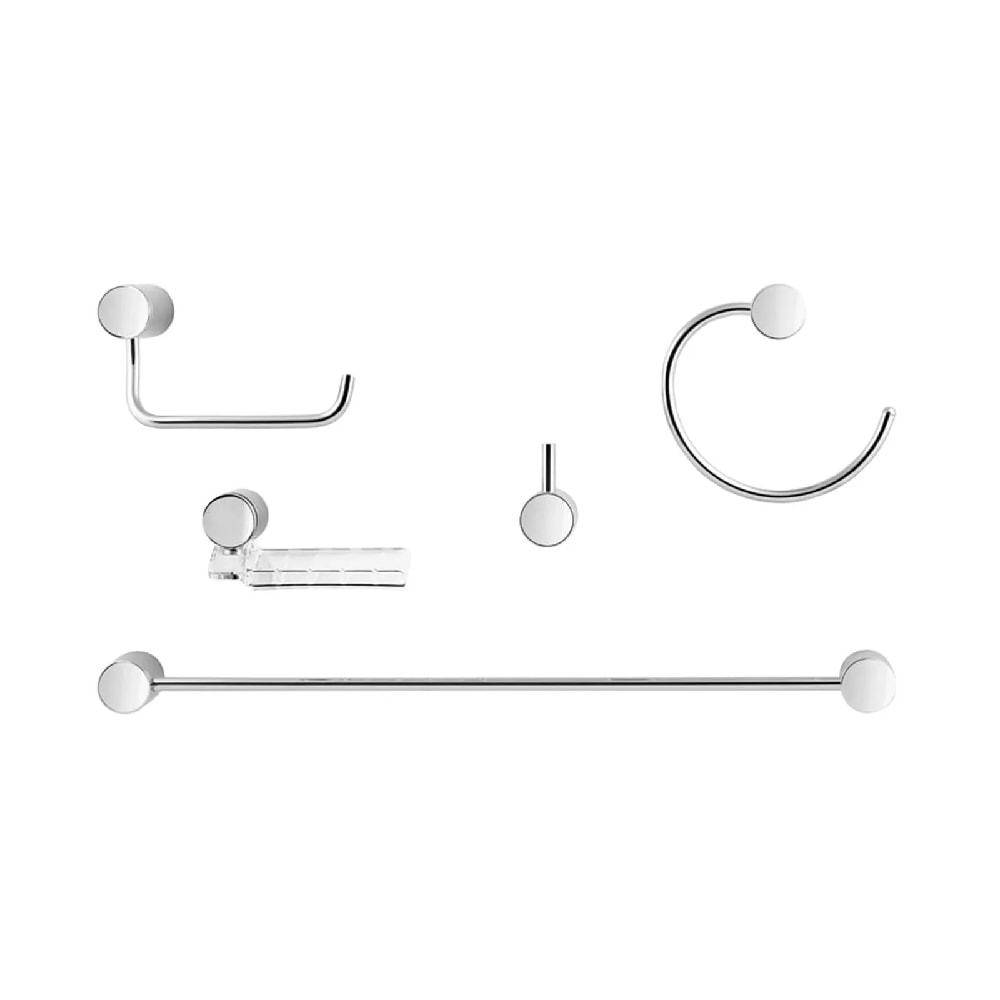 Kit Acessórios para Banheiro Docol Single 5 Peças Cromado - 00183106