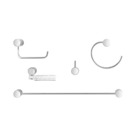 Kit Acessórios para Banheiro Docol Single 5 Peças Cromado - 00183106