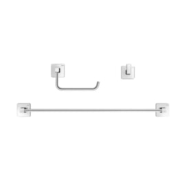 Kit Acessórios para Banheiro Docol Trip 3 Peças Cromado - 90021001006