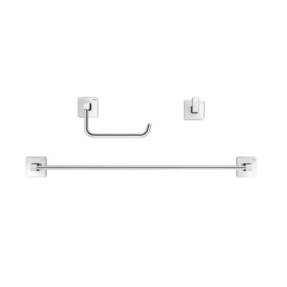 Kit Acessórios para Banheiro Docol Trip 3 Peças Cromado - 90021001006