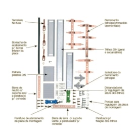 Kit Barramento Trifásico Cemar 100a Tnii 20nema - 904372