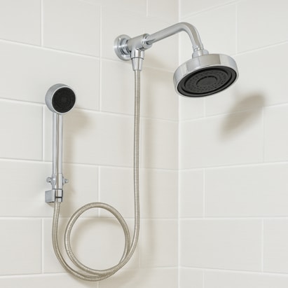 Kit Chuveiro Deca Acqua Plus Com Desviador e Ducha Manual Cromado - 1990.C.STD.KIT.N