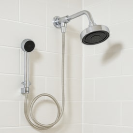 Kit Chuveiro Deca Acqua Plus Com Desviador e Ducha Manual Cromado - 1990.C.STD.KIT.N