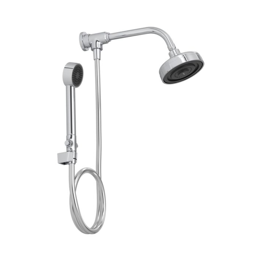 Kit Chuveiro Deca Acqua Plus Com Desviador e Ducha Manual Cromado - 1990.C.STD.KIT.N