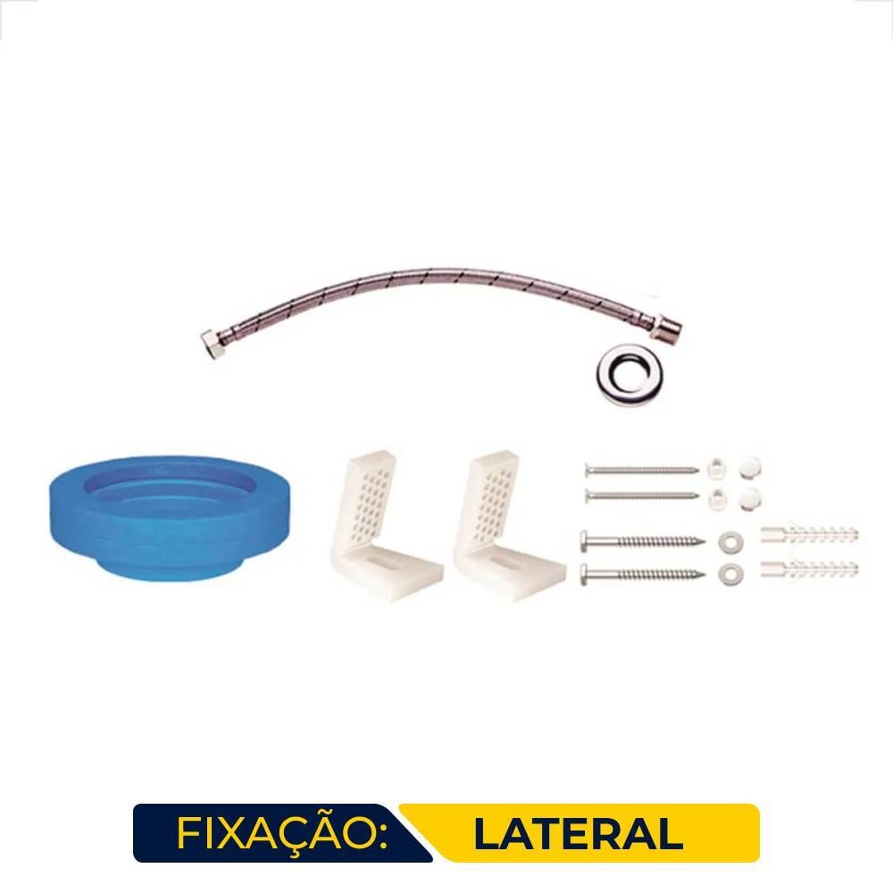 Kit de Instalação Deca p/ Bacia c/ Caixa Acoplada Fixação Lateral Cromado - 1201.C.KIT.PCD