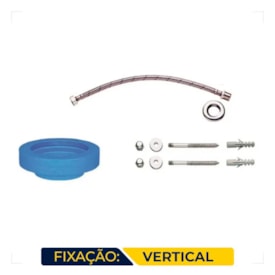 Kit de Instalação Deca p/ Bacia c/ Caixa Acoplada Fixação Vertical Cromado - 1200.C.KIT.PCD