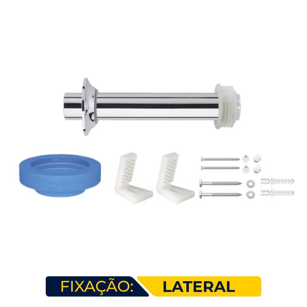 Kit de Instalação Deca para Bacia Convencional Fixação Lateral Cromado - 1201.C.KIT.P