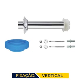 Kit de Instalação Deca para Bacia Convencional Fixação Vertical Cromado - 1200.C.KIT.P