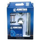 Kit de Instalação Kimetais Tubo Ajustavél para Vaso Fixação Lateral - KT002239