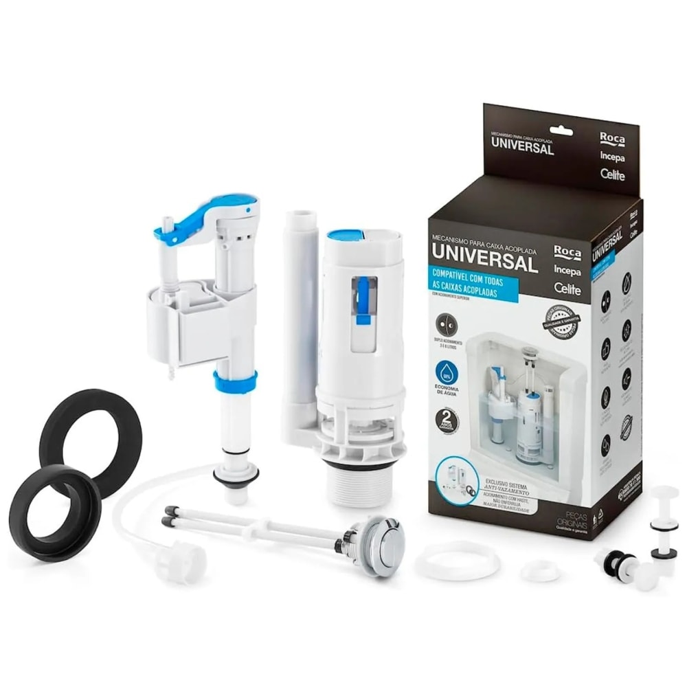 Kit de Mecanismo Celite para Caixa Acoplada Universal Duplo Acionamento - 3969110001100