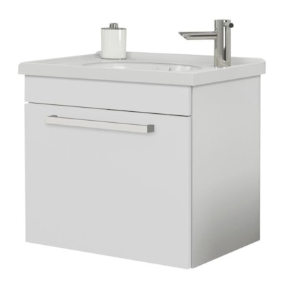 Kit Gabinete para Banheiro Cozimax Ágata 45cm Branco - 87230