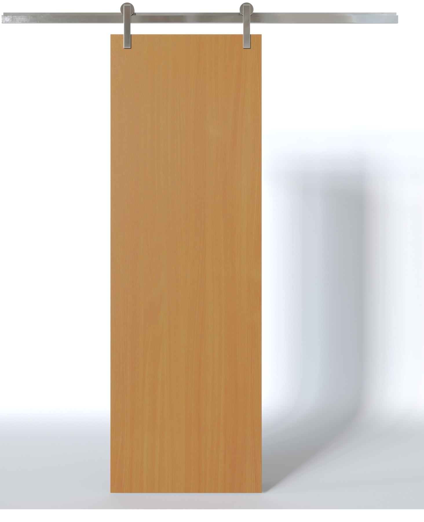 Kit Para 1 Porta De Correr De Madeira 2,00m Alumínio Polido Geris - H401ap