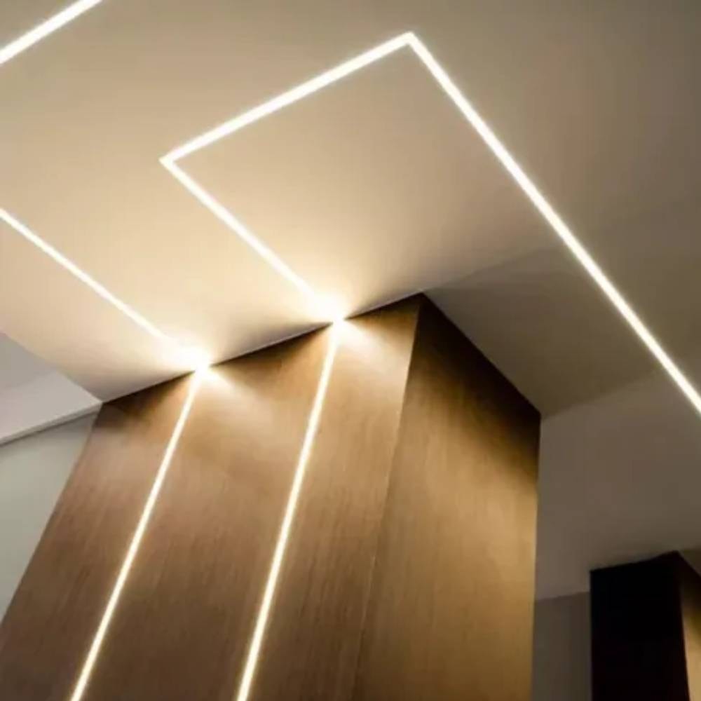 Kit Perfil Ars Embutir 36x12cm 2 Metros Branco - 364022