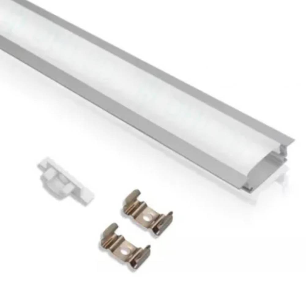 Kit Perfil Ars Embutir 36x12cm 2 Metros Branco - 364022