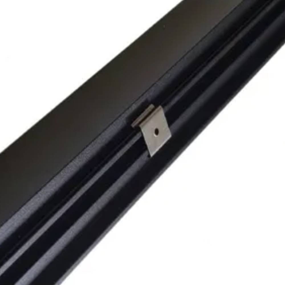 Kit Perfil Ars Sobrepor 36x40cm 2 Metros com Alojamento Preto - 364022