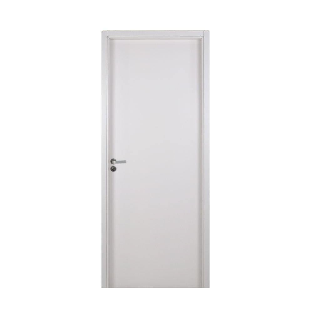 Kit Porta de Abrir MGM Melamínico Liso 215X074X12cm Abertura Direita Branco - 21022