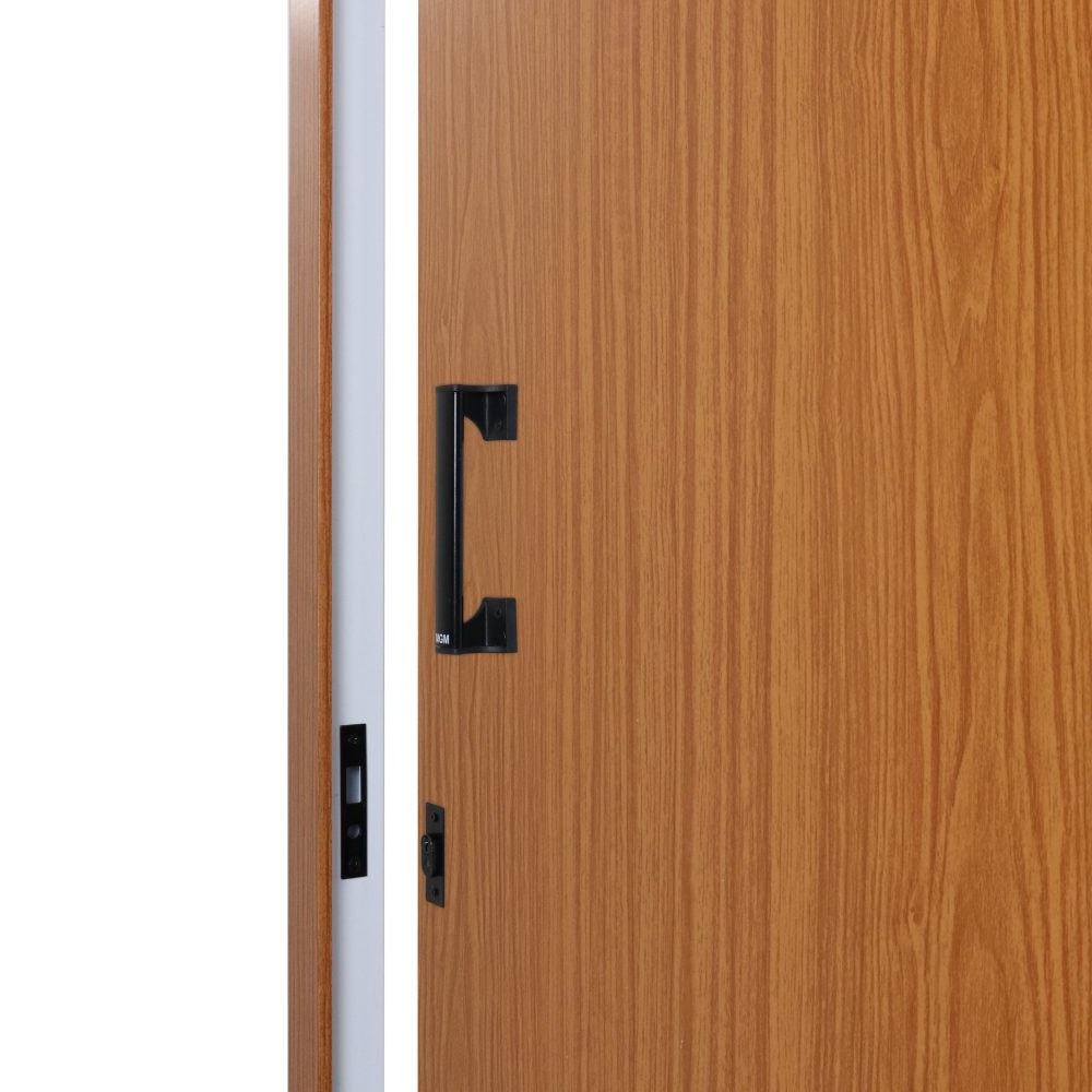 Kit Porta de Correr MGM Melamínica 215X080X06cm Abertura Direita Sobrepor Mogno - 93475