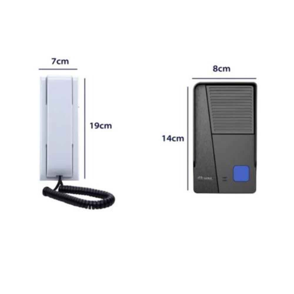 Kit Porteiro Eletrônico com Interfone HDL Class F8 Branco - AZS01