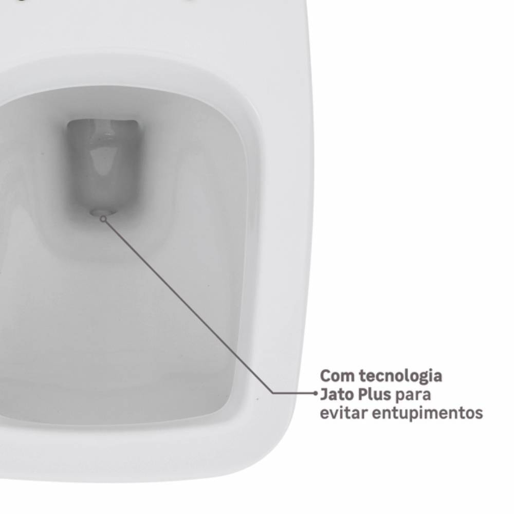 Kit Vaso Sanitário Bacia com Caixa Acoplada Incepa Boss Branca - 89723