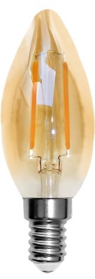 Lâmpada de Filamento LED Vela Evoled Lisa 4W 2200K Bivolt - LE-3290