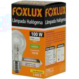 Lâmpada Foxlux Clássica 100w 127v - Hc100.1