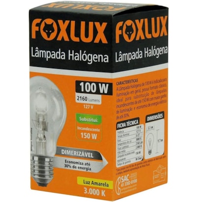 Lâmpada Foxlux Clássica 100w 127v - Hc100.1