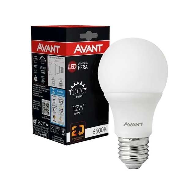 Lâmpada LED Avant 12W 6000K