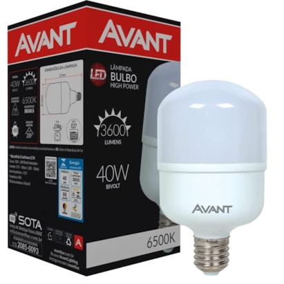 Lâmpada LED Avant 40W 6500K Branca - 310010