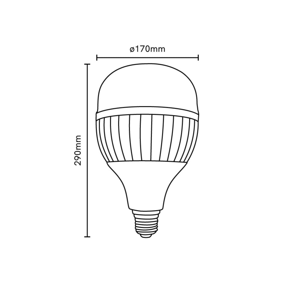 Lâmpada LED Blumenau High Power T170 150W 6500K E27 - 03150136