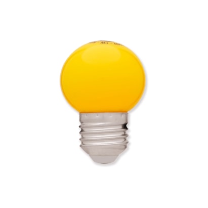 Lâmpada LED Bolinha Mini Globo Empalux 1,5W Amarela E27 127V - MG10112