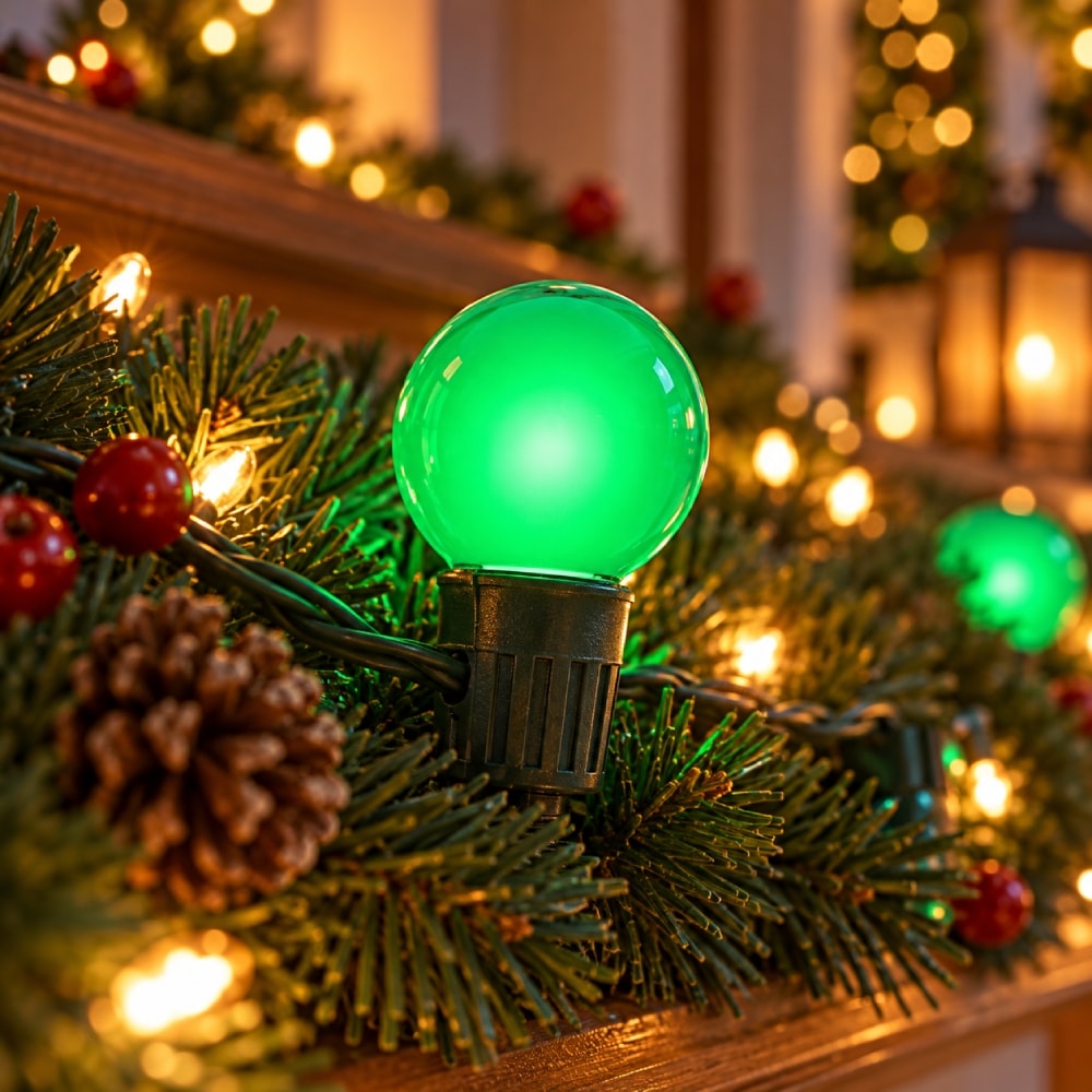 Lâmpada LED Bolinha Mini Globo Empalux 1,5W Verde E27 127V - MG10182