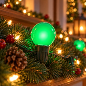 Lâmpada LED Bolinha Mini Globo Empalux 1,5W Verde E27 127V - MG10182