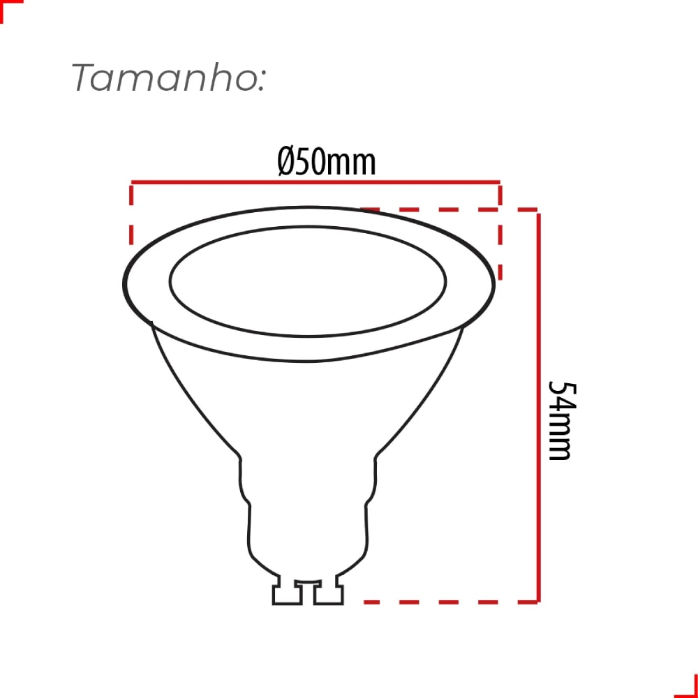 Lâmpada LED Dicroica Avant MR16 GU10 4.8W 2700K - 350040378