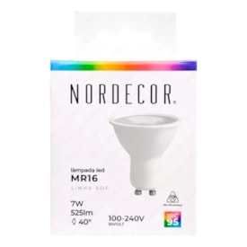 Lâmpada LED Dicroica Nordecor 10° 6W 2700K - 1125