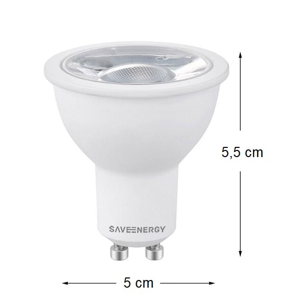 Lâmpada LED Dicróica Save Energy 4,8W 6500K Bivolt - SE-130.1100