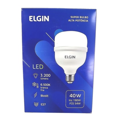 Lâmpada LED Elgin Bulbo 40W 6000K E27 Bivolt