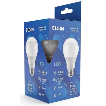 Lâmpada LED Elgin Bulbo E27 15W 6000K Bivolt - 48BLED2F15YU