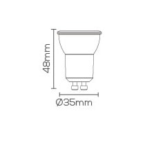 Lâmpada LED Evoled Mini MR11 3,5W 4000K GU10 Bivolt - LE-3312